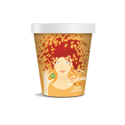 Sikou Caramel crème glacée bio & s.gluten 475ml